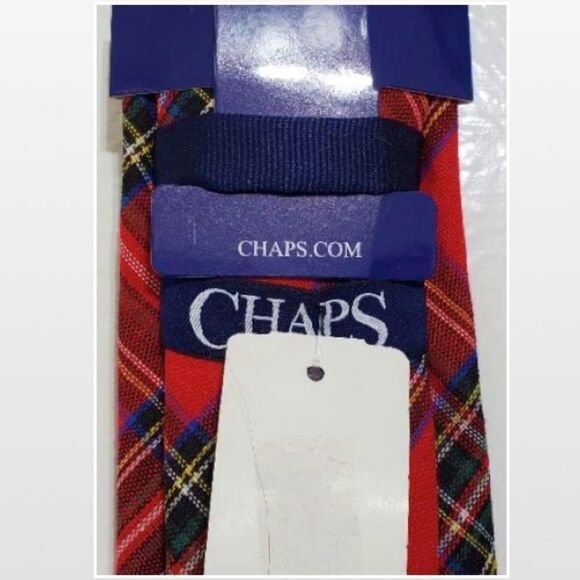 New Men Red Plaid Necktie Acce - Picture 10 of 14